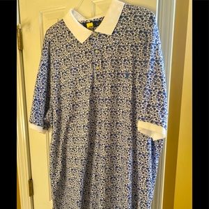 Ralph Lauren Blue and White Polo shirt size 3X LT In excellent shape
